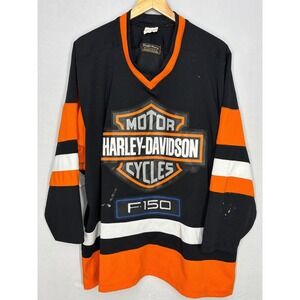 Ford Motor Company Classics Harley-Davidson F-150 Hockey Jersey Men's  Black